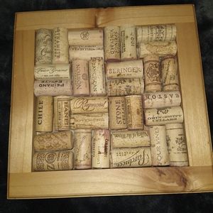 Cork framed art